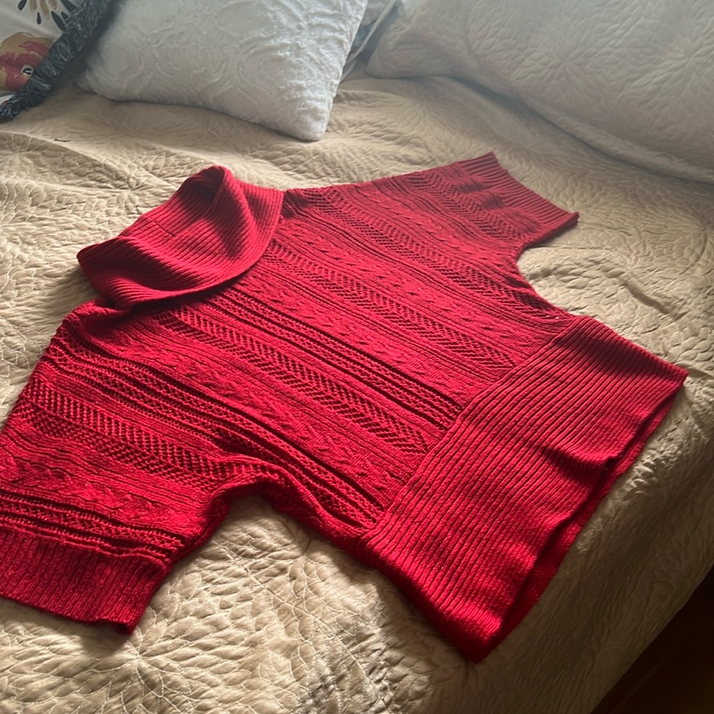 A.n.a Medium red sparkly sweater in very good condition ready for Christmas!